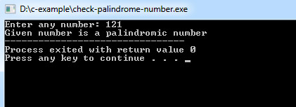 C++ Program to check if a string is palindrome.