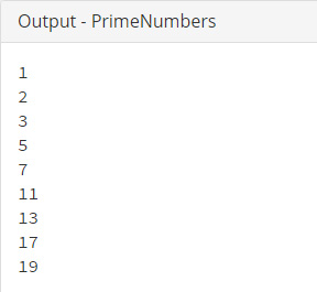 Sql Prime Number Program