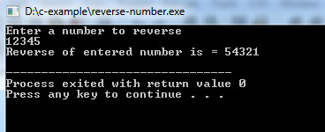 reverse-number-c
