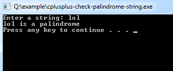 cplusplus-check-palindrome-string