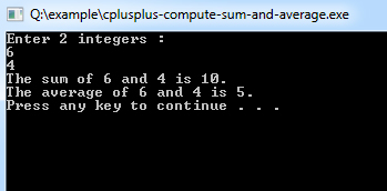 cplusplus-compute-sum-and-average