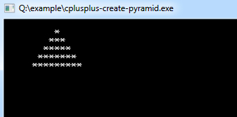 cplusplus-create-pyramid