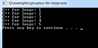 cplusplus-for-loops