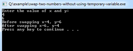 swap-two-numbers-without-using-temporary-variable