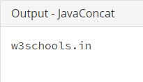 Java-Concat