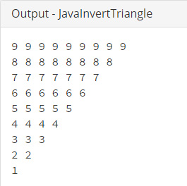 JavaInvertTriangle