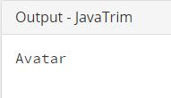 JavaTrim